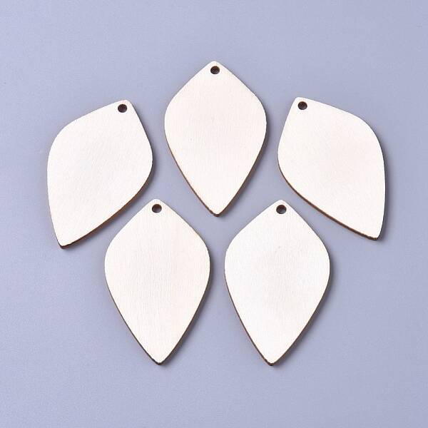 Unfinished Blank Poplar Wood Big Pendants