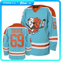[dealsforyoudays] Shore 69 Sudbury Blueberry Bulldogs Adult Fan Hockey Jerseys Embroidered V-Neck Loose Fit Polyester Sports ...