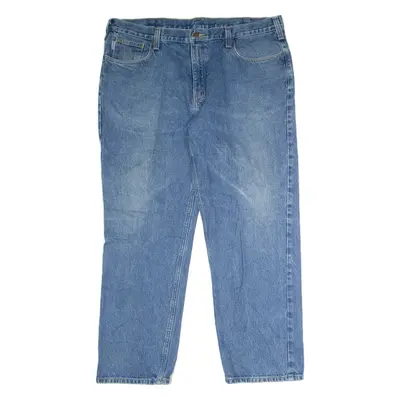 CARHARTT Workwear Mens Jeans Blue Relaxed Straight Stone Wash W42 L30