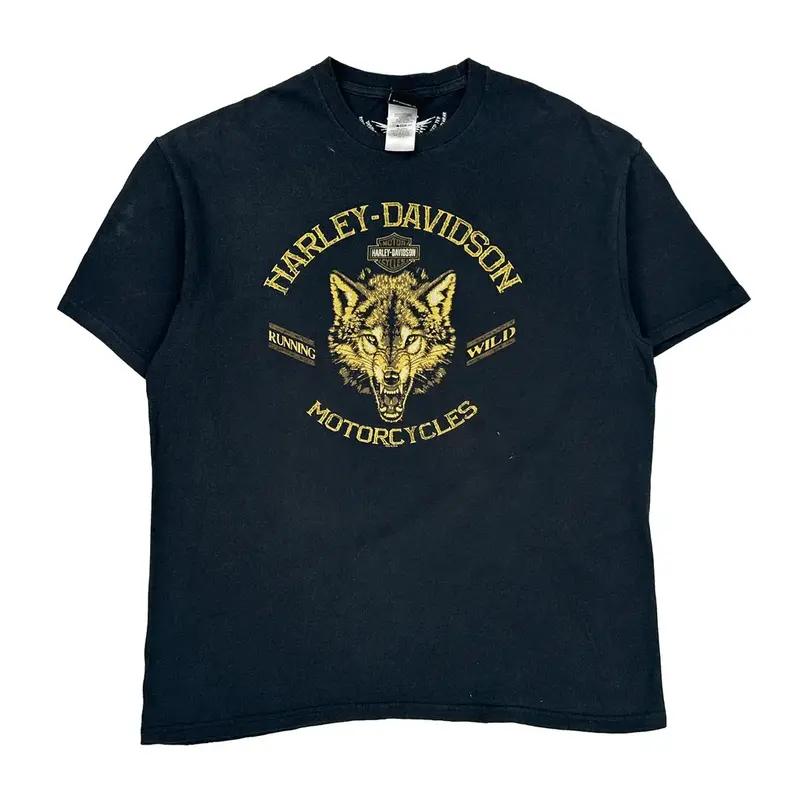 Rocky Top Harley Davidson Graphic T-Shirt - XL Black Cotton