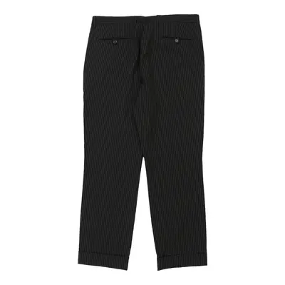Hugo Boss Pinstripe Trousers - 34W 29L Black Cotton