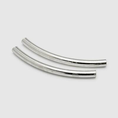 Tube 925 Sterling Silver Beads