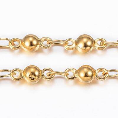 Ion Plating(IP) 304 Stainless Steel Bar Link Chains