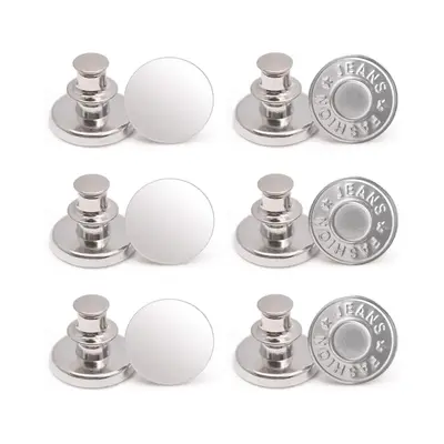 Metal Jeans Button, 12pcs Detachable Adjustable Jeans Buttons for Pants, Sewing for Beginner Clothing Accessories, Sewing Ac...