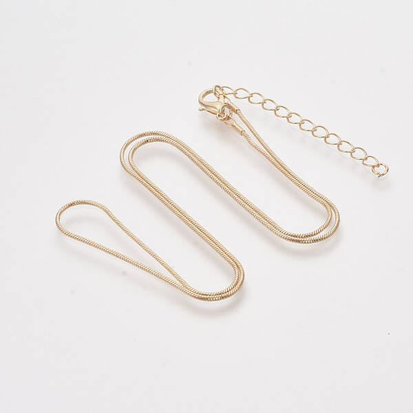 Brass Round Snake Chain Necklace Making