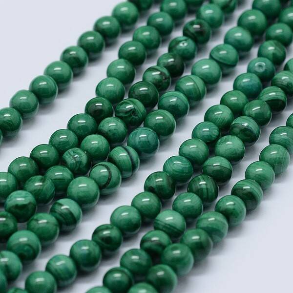 Natural Malachite Beads Strands