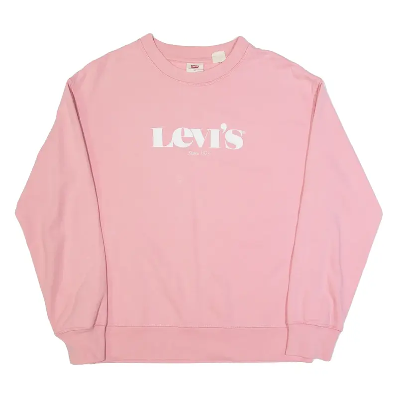 LEVI'S Womens Sweatshirt Pink XS