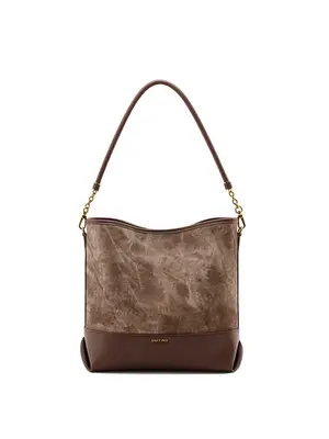 Smting Soft Leather Bucket Bag