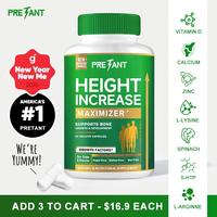PRETANT-Growth Capsules to Grow Taller - Height Increase Maximizer with Calcium for Bone Strength -Natural Get Taller Supplem...