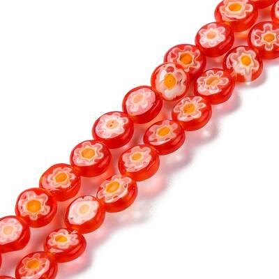 Handmade Millefiori Lampwork Beads Strands