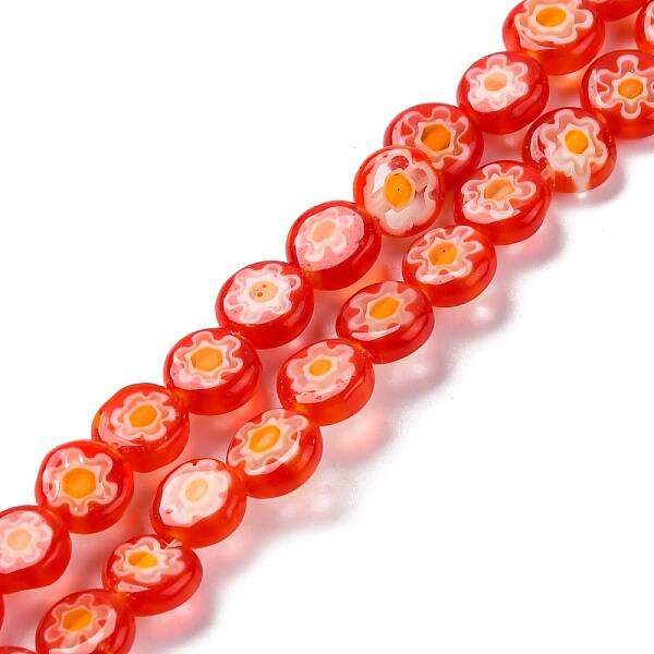 Handmade Millefiori Lampwork Beads Strands