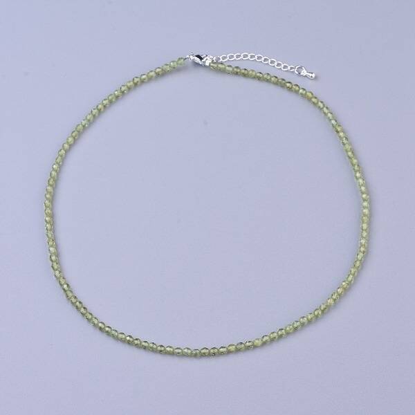 Natural Peridot Beaded Necklaces