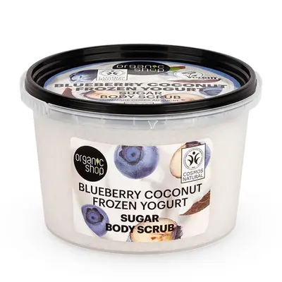 Organic Shop Blueberry Coconut Frozen Yogurt esfoliante Corporal Azucar 250ml