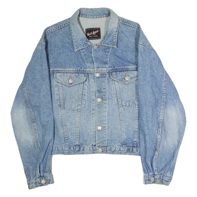 TWIST AGAIN Womens Denim Jacket Blue 90s L
