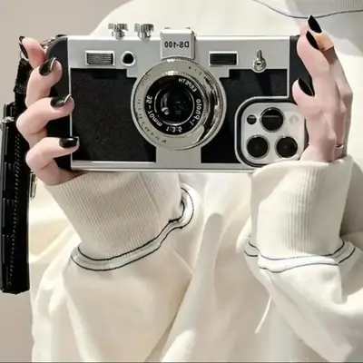 Vintage Camera Design Phone Case, Decorative Phone Protector Cover, Phone Accessories Compatible with iPhone 11 12 13 14 15 1...