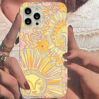Sunflower Pattern Phone Case, Anti-drop Cellphone Protective Case, Total Protective Shockproof Mobile Smartphone Cover for iP...