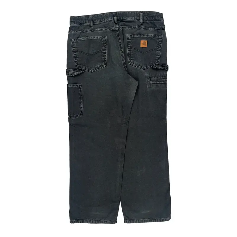 Carhartt Carpenter Trousers - 36? Waist Black Cotton