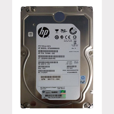 731690-002 HP 2TB 3Gb/s SATA 7200 3.5-Inch Hard Drive