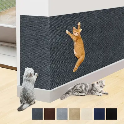 Customizable Cat Scratching Mat - Durable, Easy-Install Furniture Protector & Claw Care Pad for Cats - Multi-Purpose, Long-La...