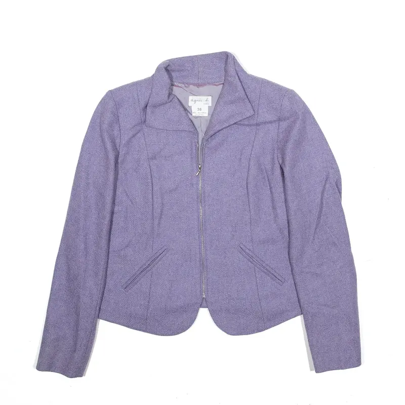 AGNIS Blazer Jacket Purple 70s Womens M