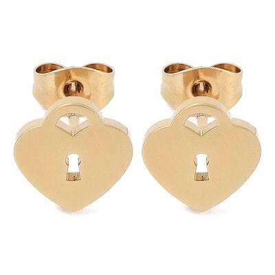 PVD Vacuum Plating 304 Stainless Steel Stud Earrings for Women