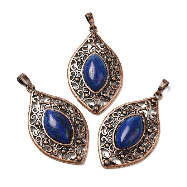 Dyed Natural Lapis Lazuli Pendants