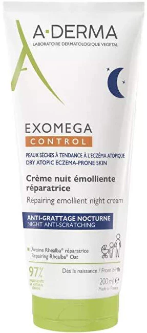 A-Derma Exomega Control Crema Emolliente Notte - Volume: 200 Ml