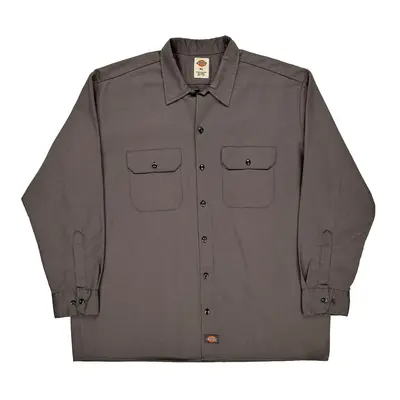 Dickies Shirt - XL Grey Polyester Blend