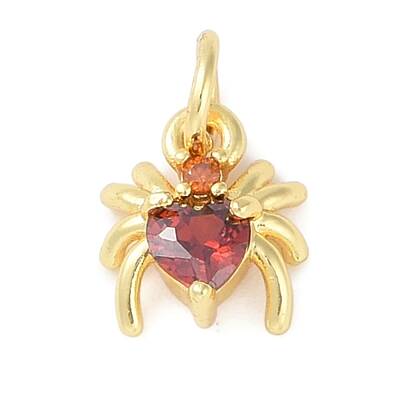 Brass Micro Pave Cubic Zirconia Pendants