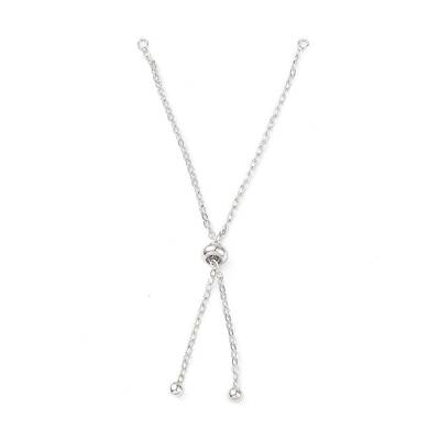 Rack Plating Brass Cable Chain Link Bracelet Making