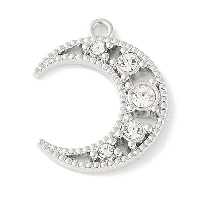 Rack Plating Alloy Rhinestone Pendants
