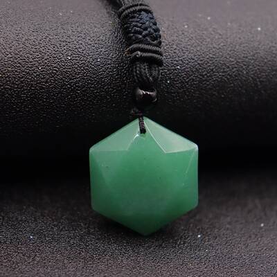 Natural Green Aventurine Pendant Necklaces