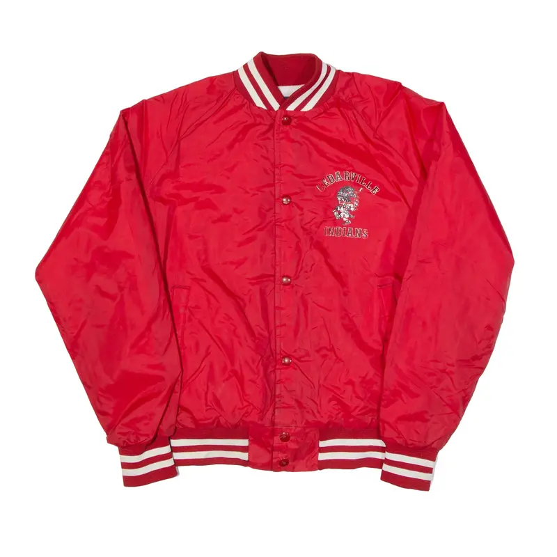 NASCO Cedarville Indians Athletics Varsity USA Jacket Red Mens S