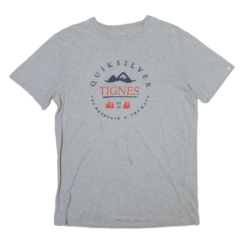 QUIKSILVER Mens T-Shirt Grey M