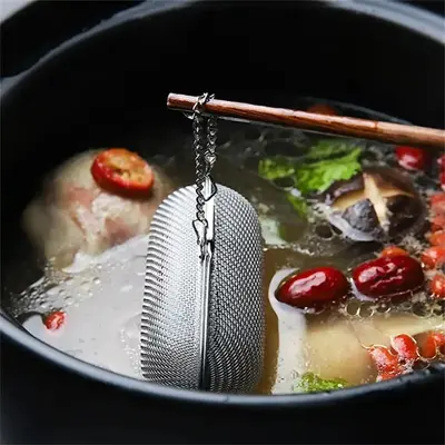 Stainless Steel Cooking Spice Filling Fine Mesh, 1 Piece Durable Floating Spice Influser, Kitchen Seasoning Ball, Cookware Ac...