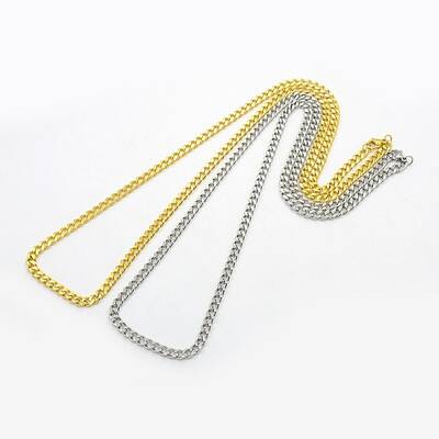 Men's 304 Stainless Steel Curb Chain Necklaces