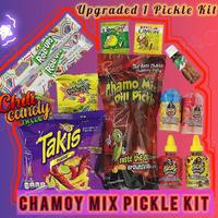 Variety Chamo Mix Pickle Kit with Takis, 2 Lucas Powders Mango & Chamoy, 2 Liquid Lucas Chamoy & Tamarind, Tajin, Gushers, 2 ...