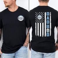 Busch Light Dad Bod T-shirt, Father's Day Shirt, American Flag Graphic, Funny Dad Shirt, Gift For Him, Trendy Father’s Day ...
