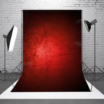 Red Cracked Cement Wall Abstract Textured Backdrop - Aperturee