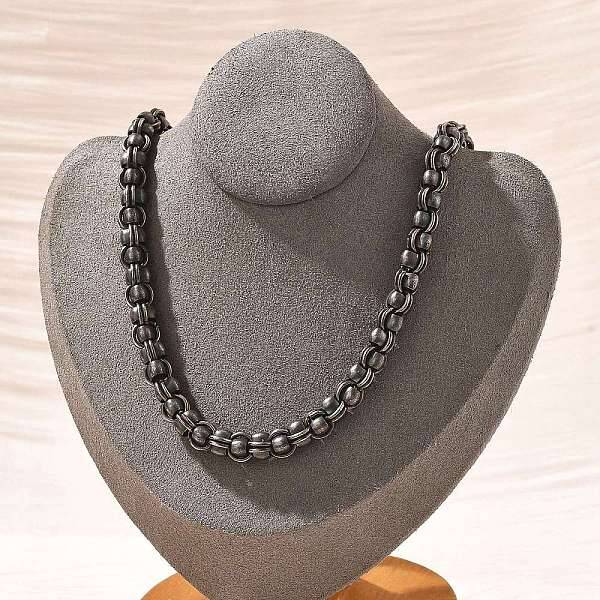 304 Stainless Steel Box Chain Necklaces for Women Men
