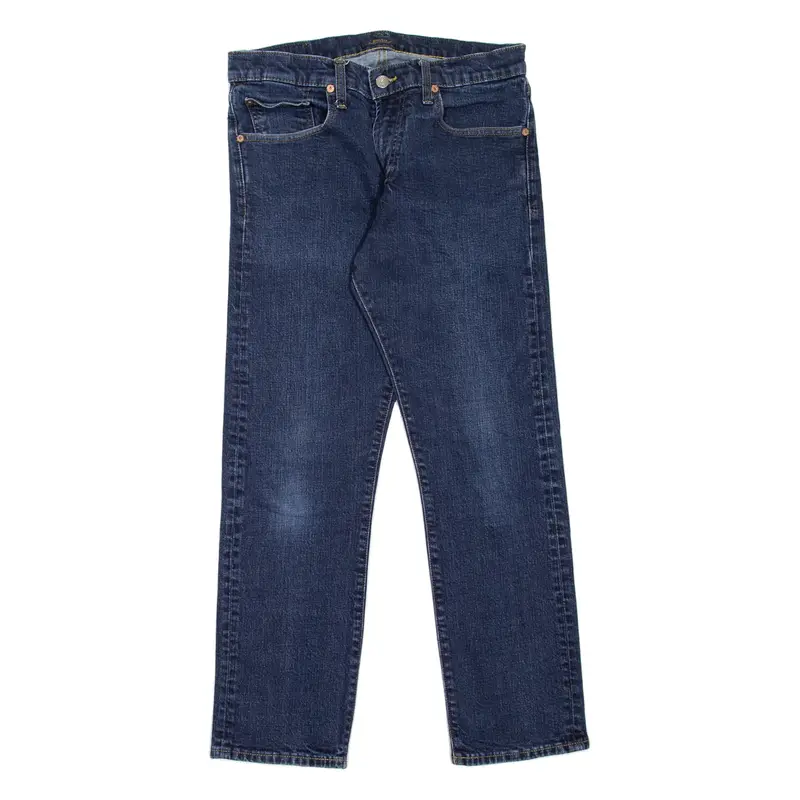 POLO RALPH LAUREN Varick Mens Jeans Blue Slim Straight Stone Wash W32 L30
