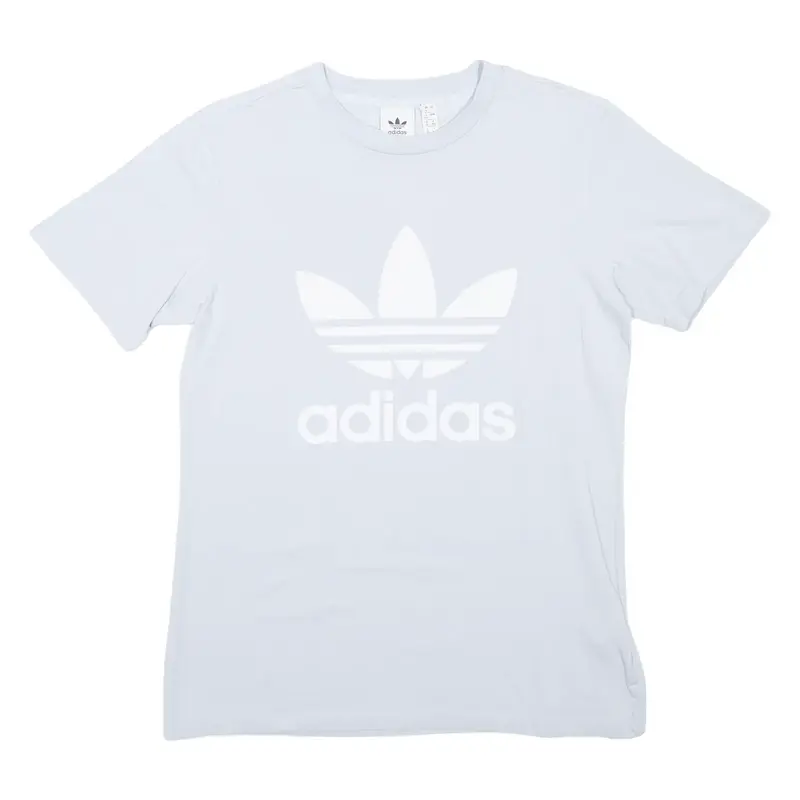 ADIDAS Womens T-Shirt Blue UK 12