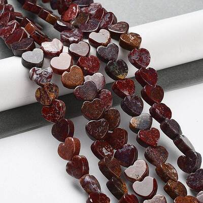 Natural Red Ocean Agate Beads Strands