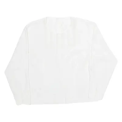 Womens Top White Long Sleeve M