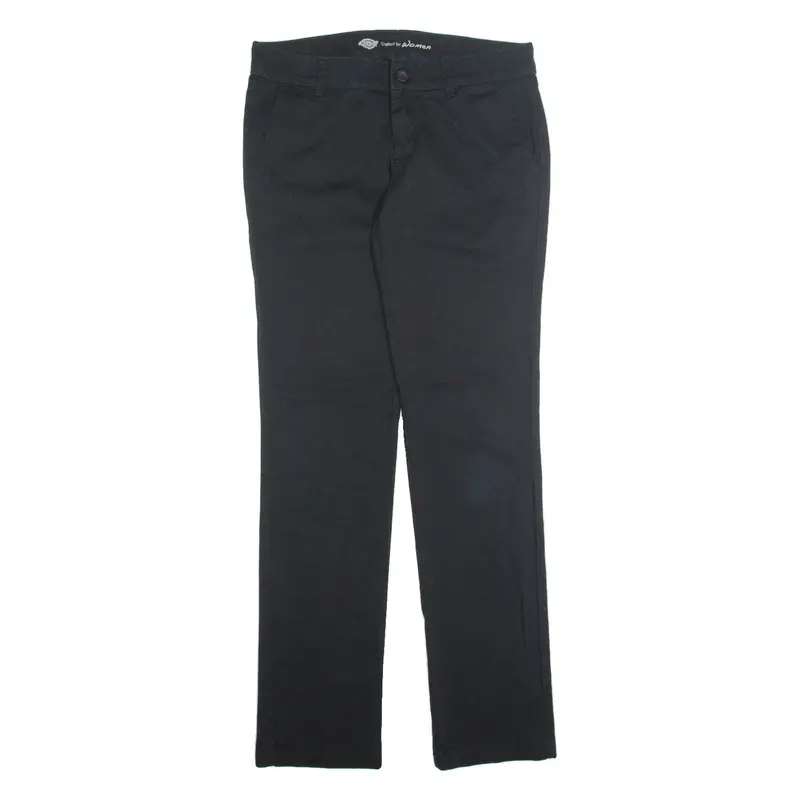 DICKIES Chino Womens Trousers Black Regular Tapered W32 L32