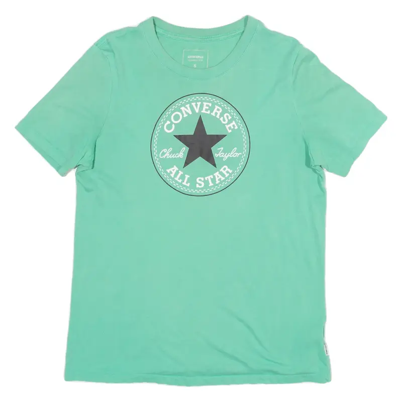 CONVERSE Classic Fit Womens T-Shirt Green S