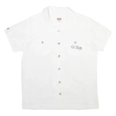Baobab COMPANY Mens Plain Shirt White XS