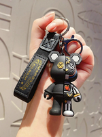 Creative Cartoon Mechanical Bear Keychain for Men & Women Ideal Bag Pendant & Small Gift