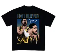 Tyrese Haliburton Choke Sign T-Shirt, Homage Retro Classic Graphic Tee Bootleq Unisex Spor Gift, Basketball Lover Player Shir...