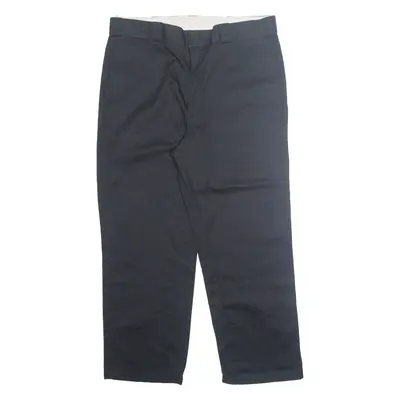 DICKIES Workwear Mens Trousers Black Regular Straight W38 L29
